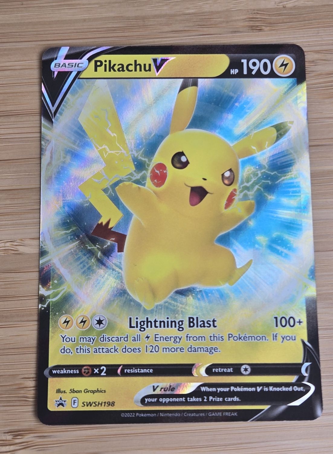 Pikachu V Black Star Promo - SWSH198 - NM