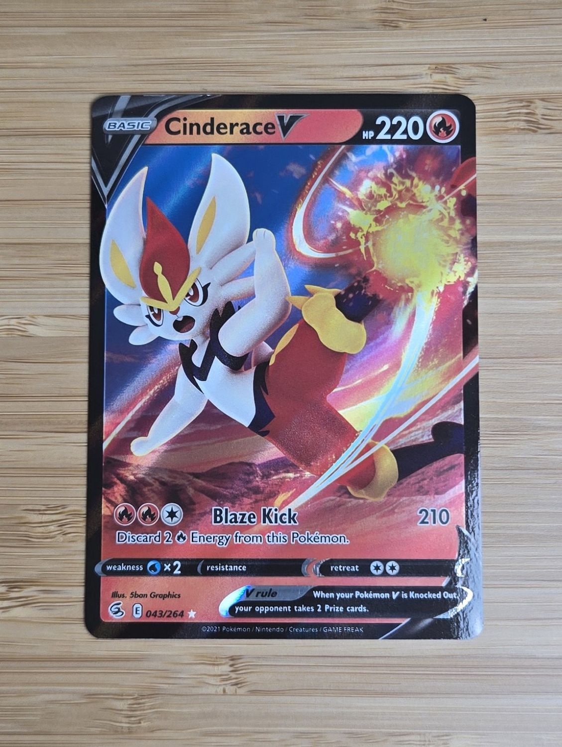 Cinderace V - 043/264 - Fusion Strike - LP