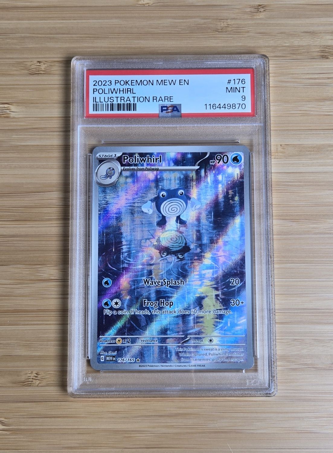 Poliwhirl - 176/165 - Pokemon 151 - PSA 9