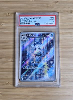 Poliwhirl - 176/165 - Pokemon 151 - PSA 9