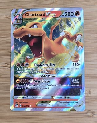 Charizard V Star - 018/172 - Brilliant Stars - NM