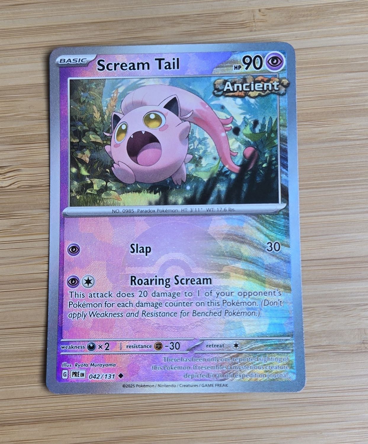 Scream Tail - 042/131 - Prismatic Evolutions - NM