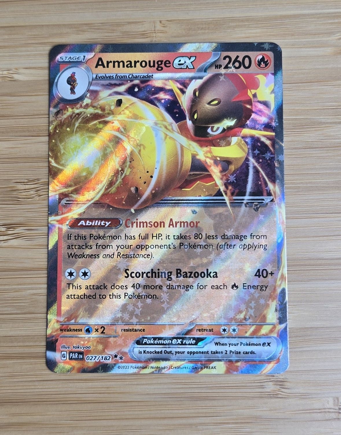 Armarouge EX - 027/182 - Paradox Rift - NM