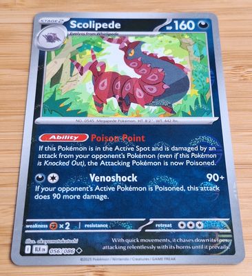 Scolipede - 056/086 - Black Bolt - NM (Pokeball)