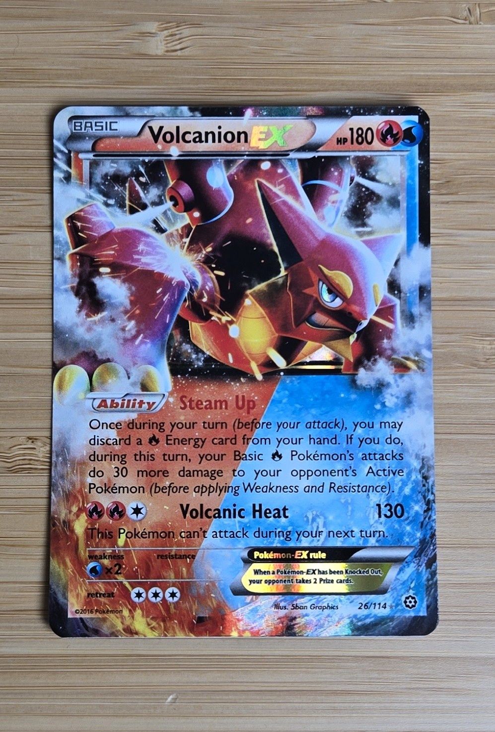 Volcanion EX - 26/114 - Steam Siege - LP