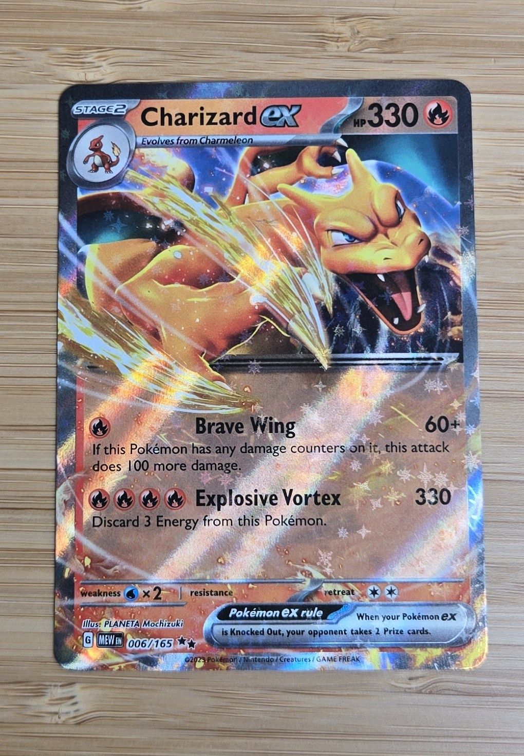 Charizard Ex - 006/165 - White Flare - NM