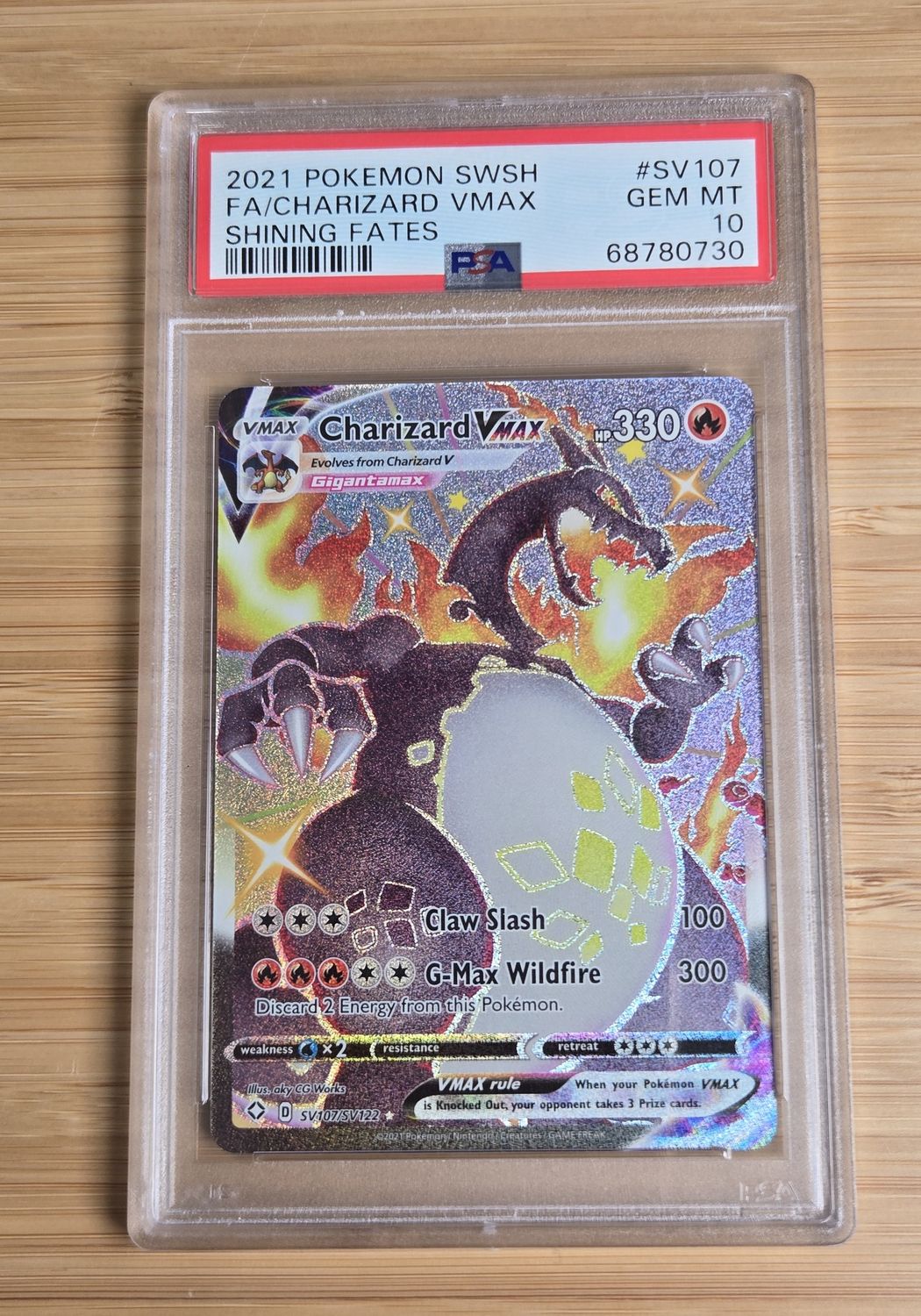 Charizard Vmax Shiny - SV107/SV122 - Shining Fates - GEM MINT - PSA 10