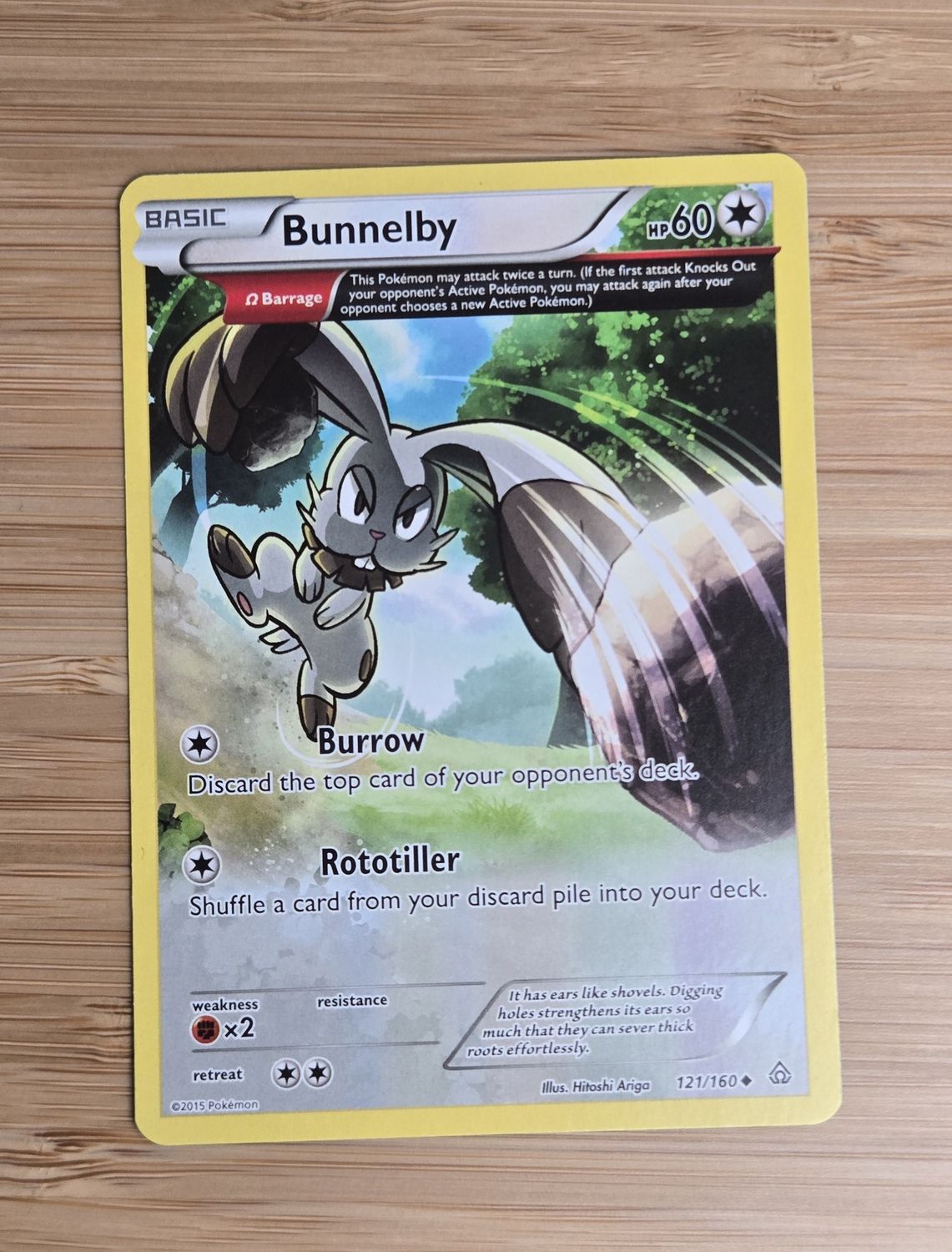 Bunnelby - 121/160 - XY Primal Clash - NM