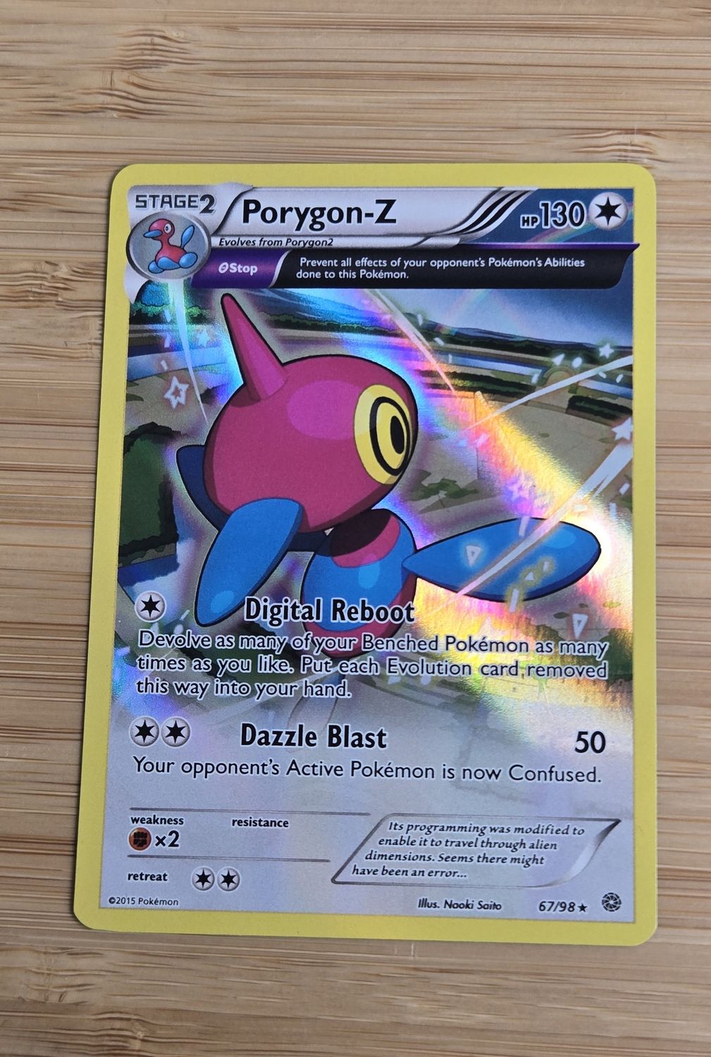 Porygon-Z - 67/98 - Holo - XY Ancient Origins - NM