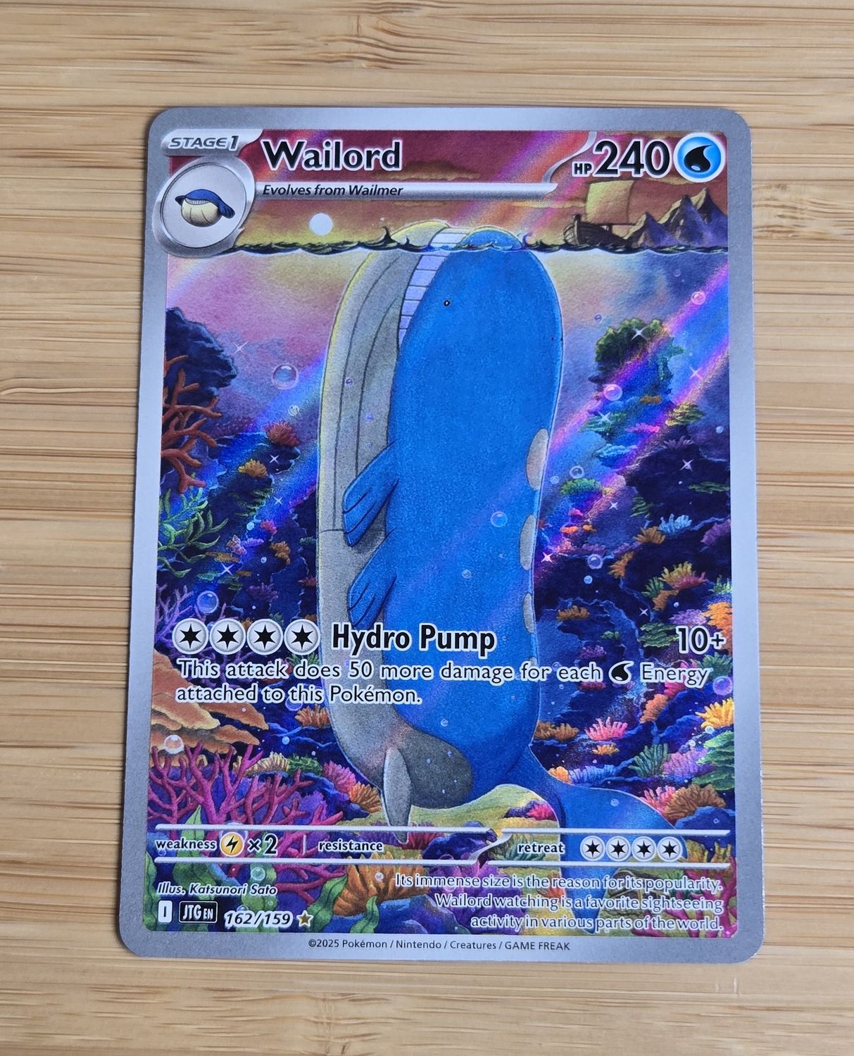 Wailord - 162/159 - Journey Together - NM