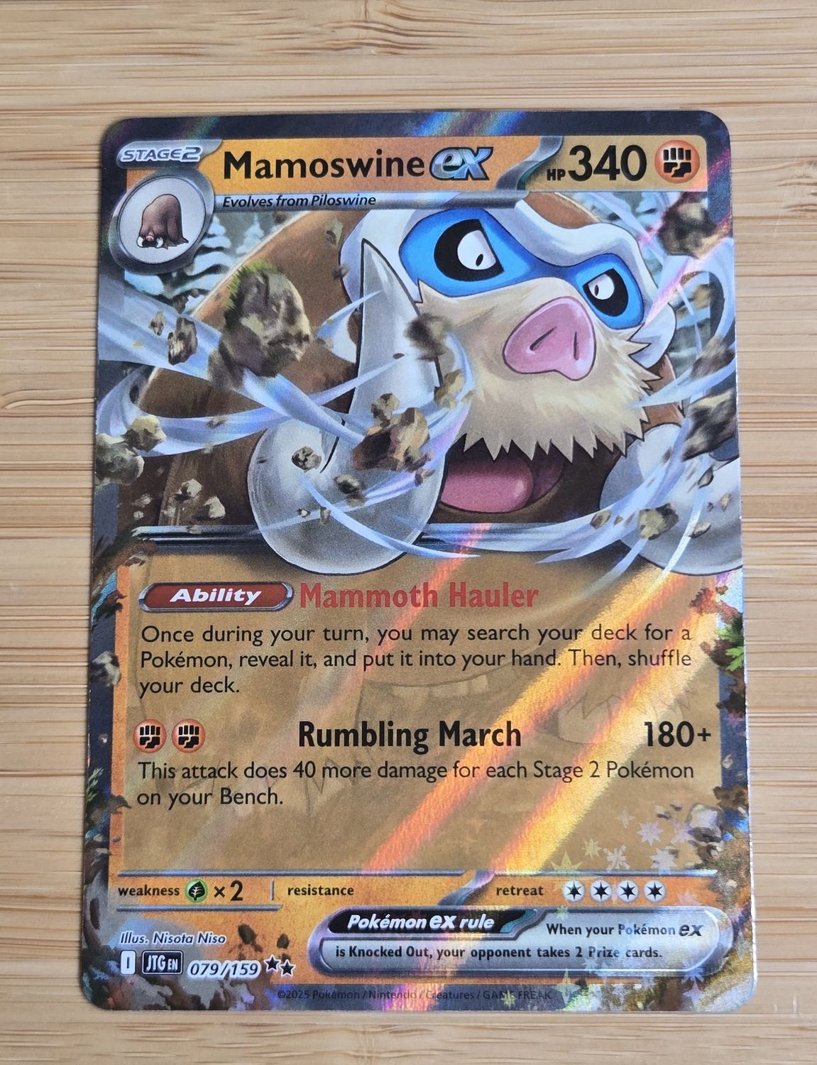 Mamoswine ex - 079/159 - Journey Together - NM