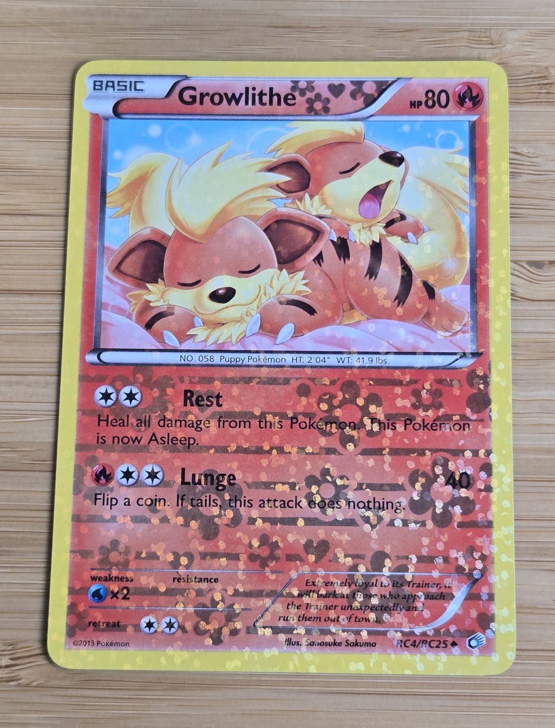 Growlithe Holo - RC4/RC25 - Legendary Treasures - Radiant Collection - LP