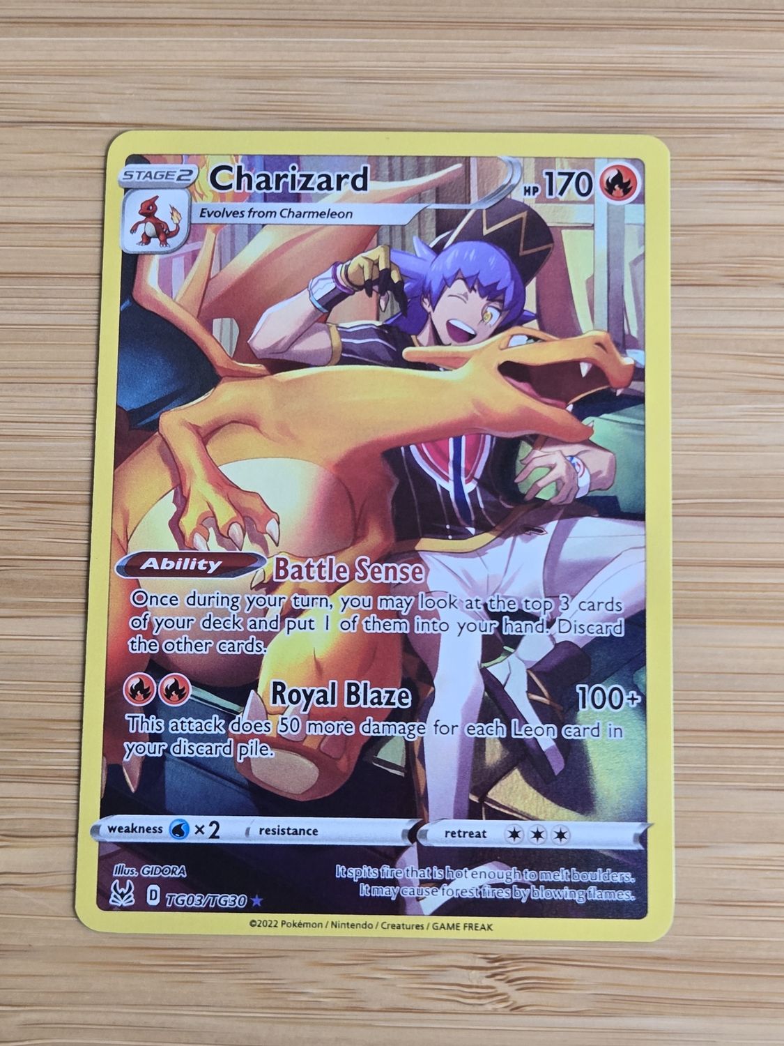 Charizard - TG03/TG30 - Lost Origins - NM