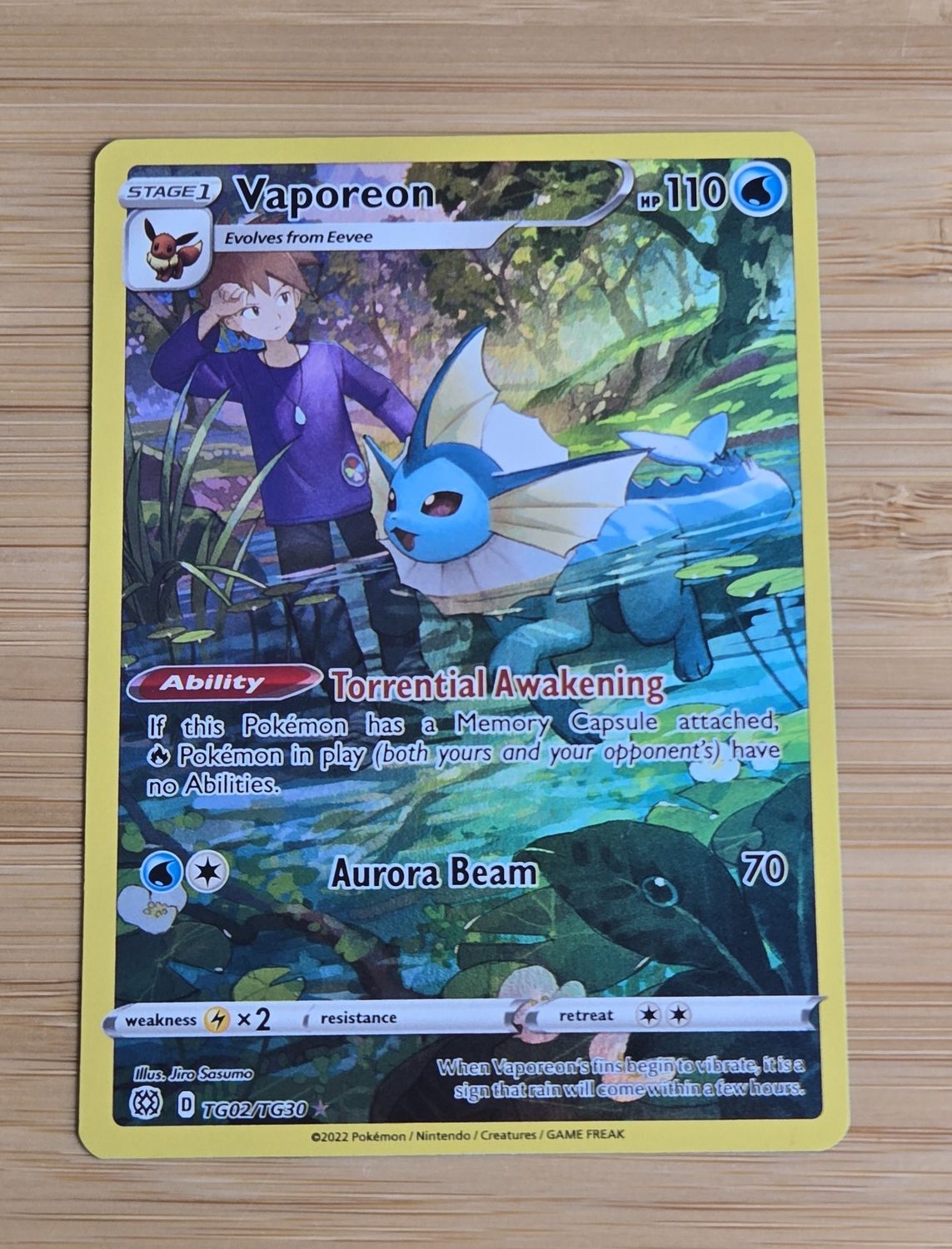 Vaporeon - TG02/TG30 - Brilliant Stars - NM