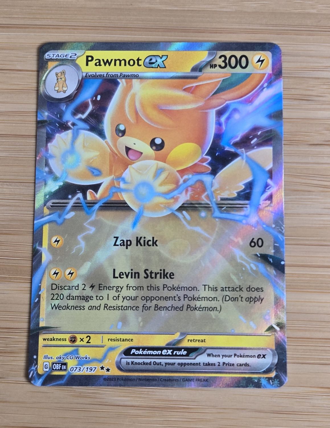 Pawmot ex - 073/197 - Obsidian Flames - NM