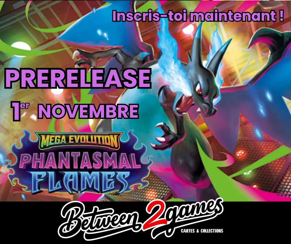 Pokémon Phantasmal Flames Prerelease 1er novembre 2025
