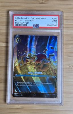 2024 Disney Lorcana Royal Tantrum Enchanted PSA 9