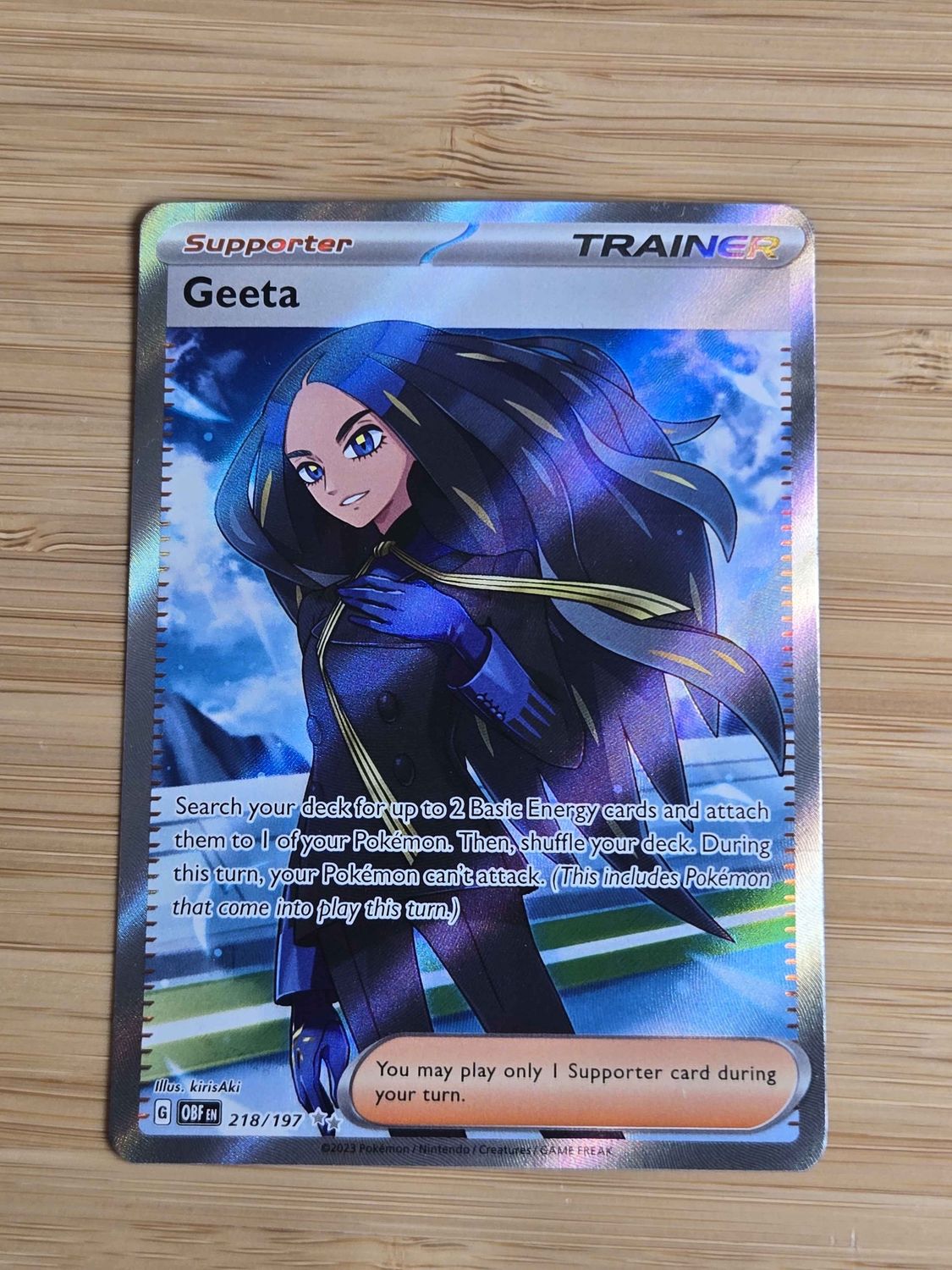 Geeta - 218/197 - Obsidian Flames - NM
