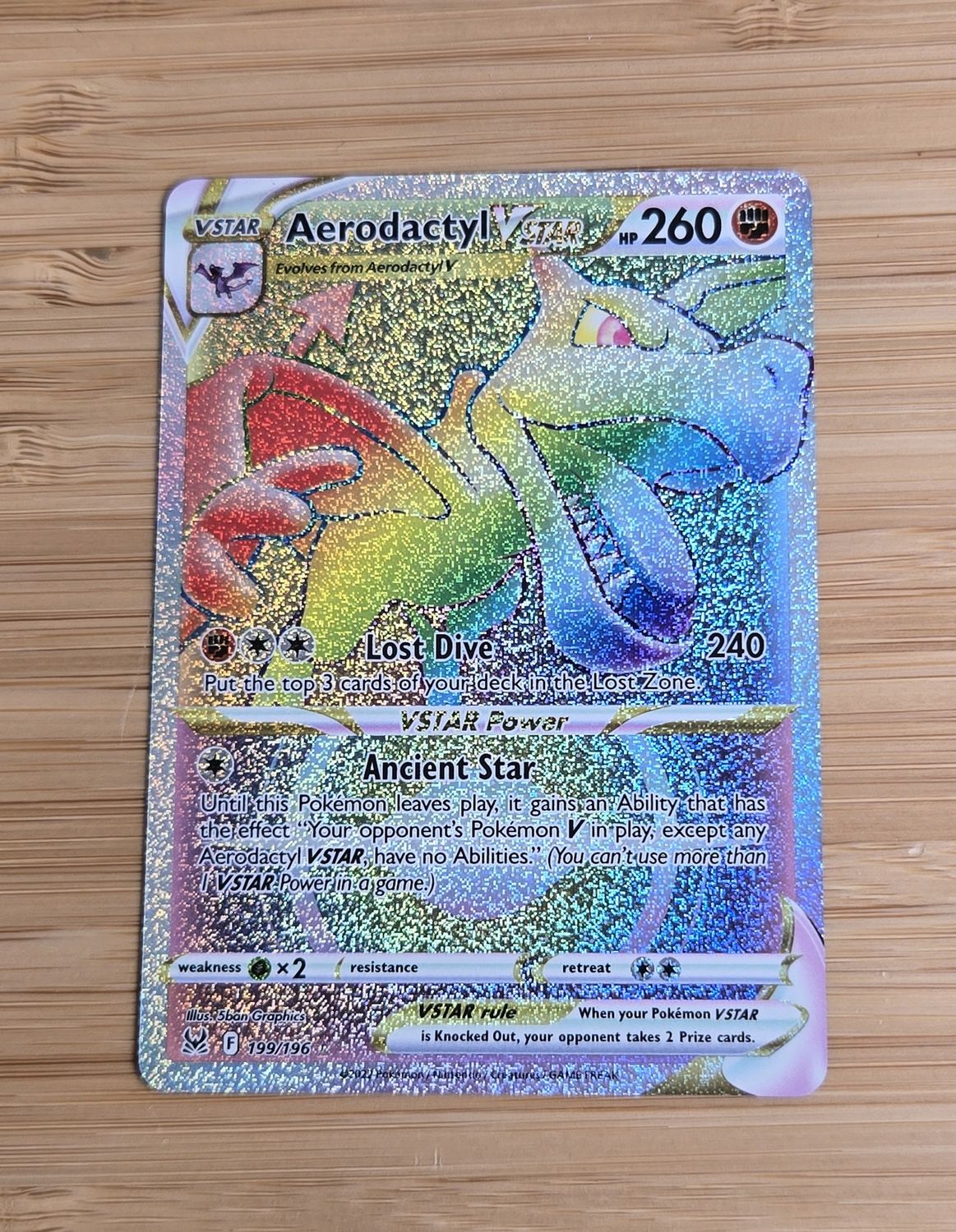 Aerodactyl Vstar - 199/196 - Lost Origin - NM
