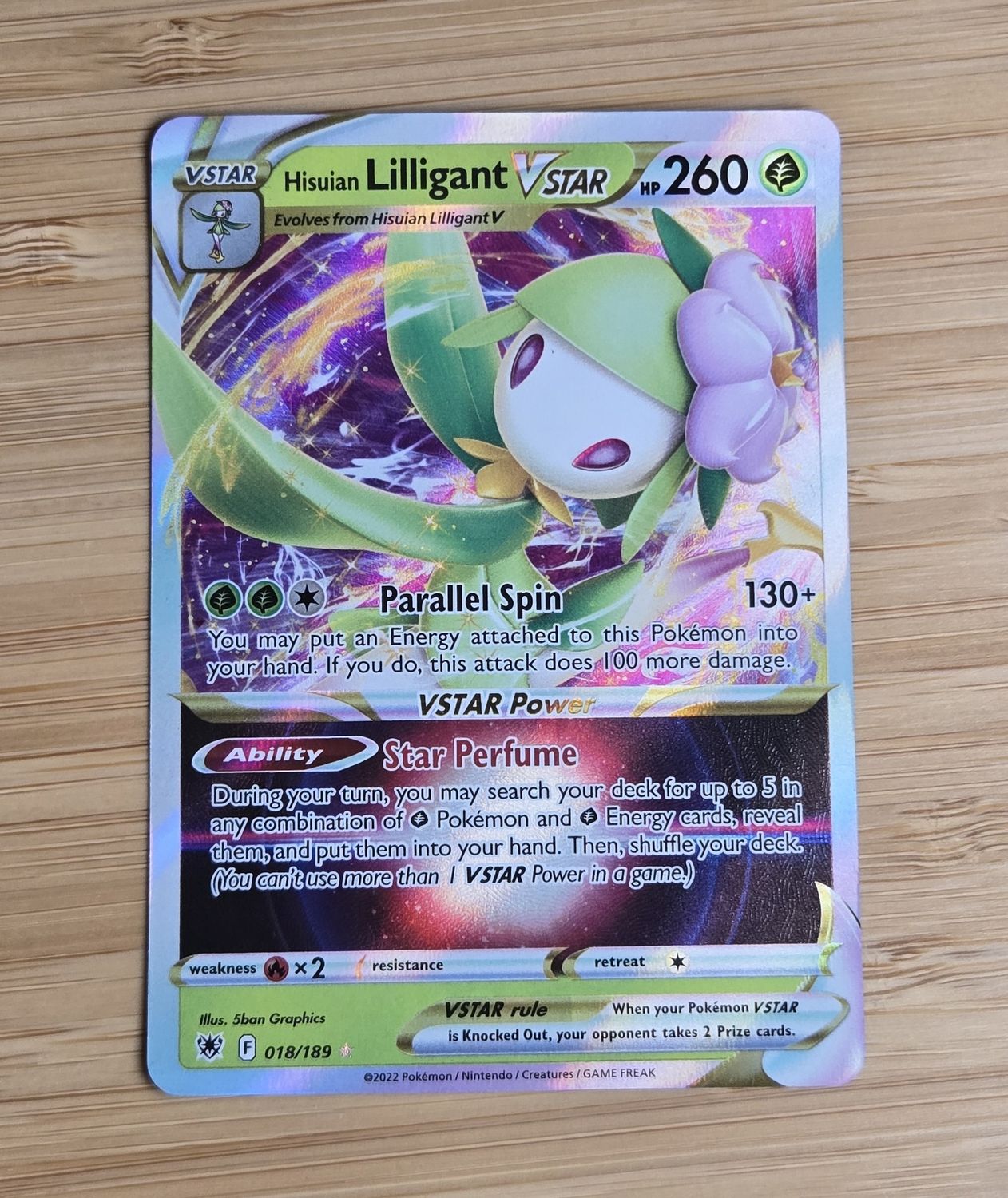 Hisuian Lilligant Vstar - 018/189 - Astral Radiance - NM