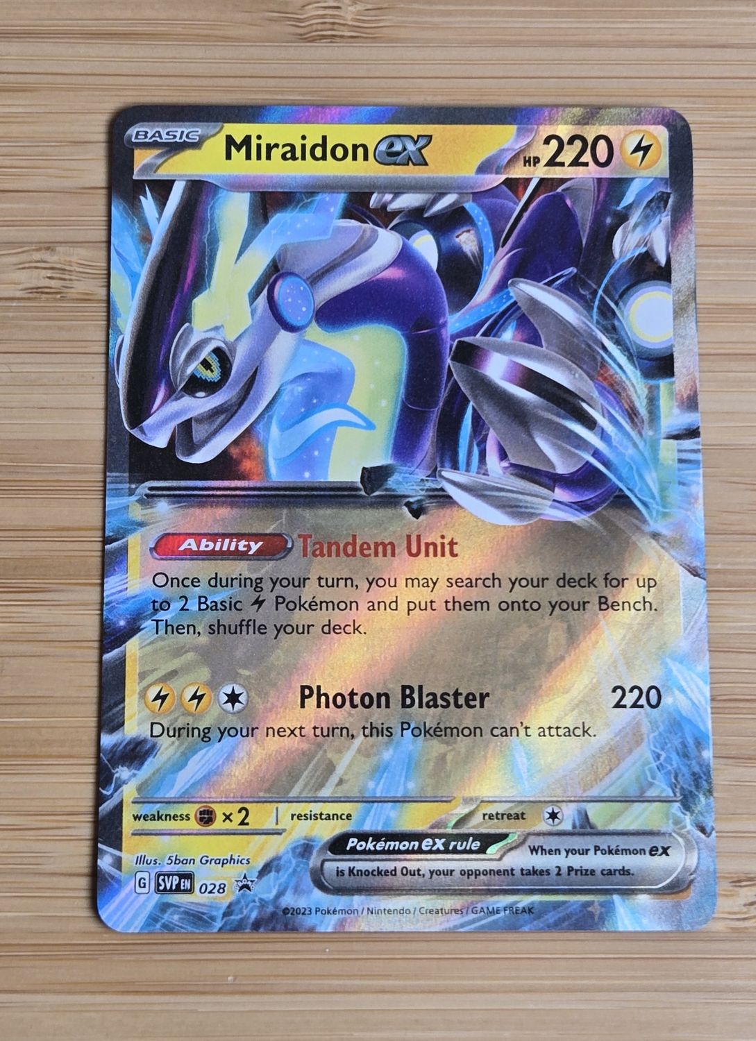 Miraidon ex Promo - 028 - Scarlet &amp; Violet - NM
