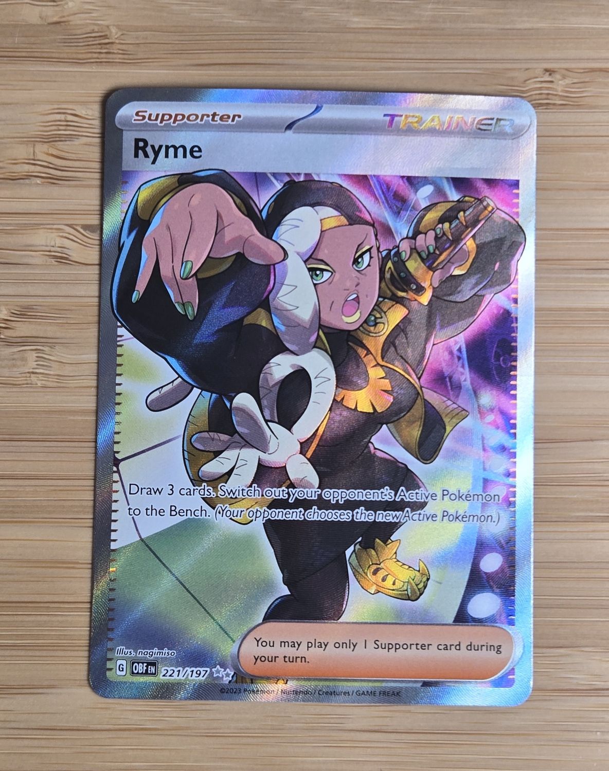 Ryme - 221/197 - Obsidian Flames - NM