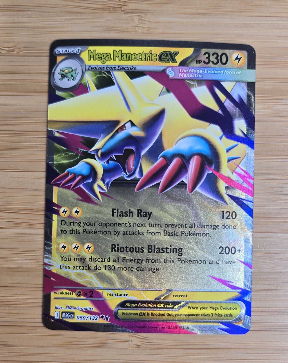 Mega Manectric Ex - 050/132 - Mega Evolutions - NM