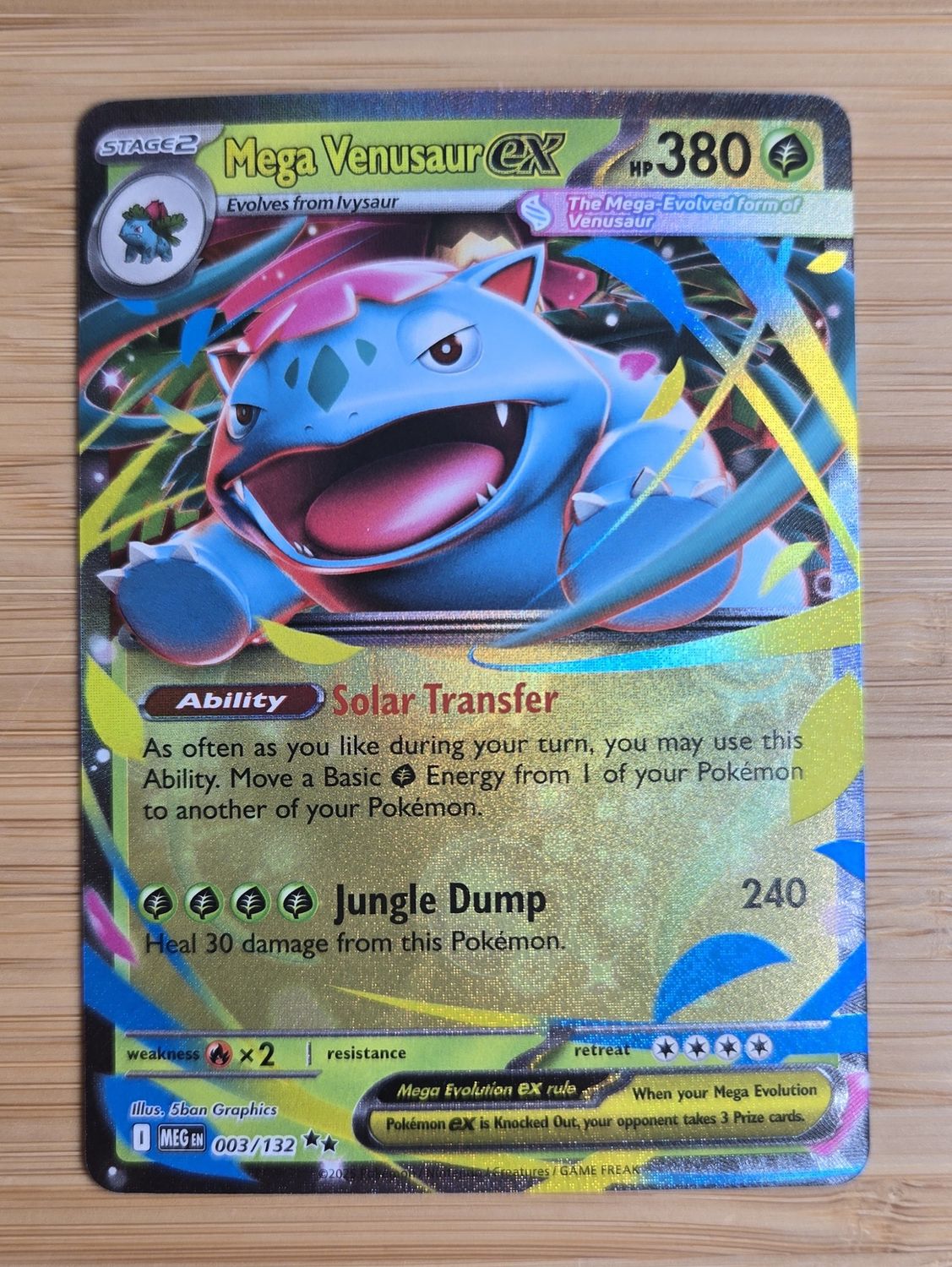 Mega Venusaur EX - 003/132 - Mega Evolutions - NM
