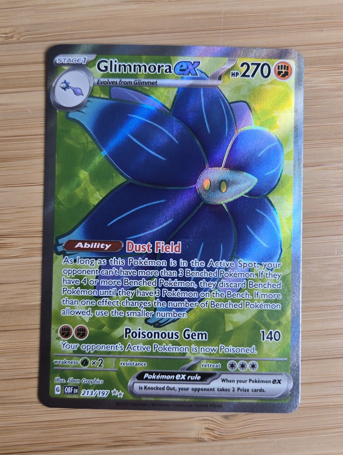 Glimmora EX - 213/197 - Obsidian Flames - NM