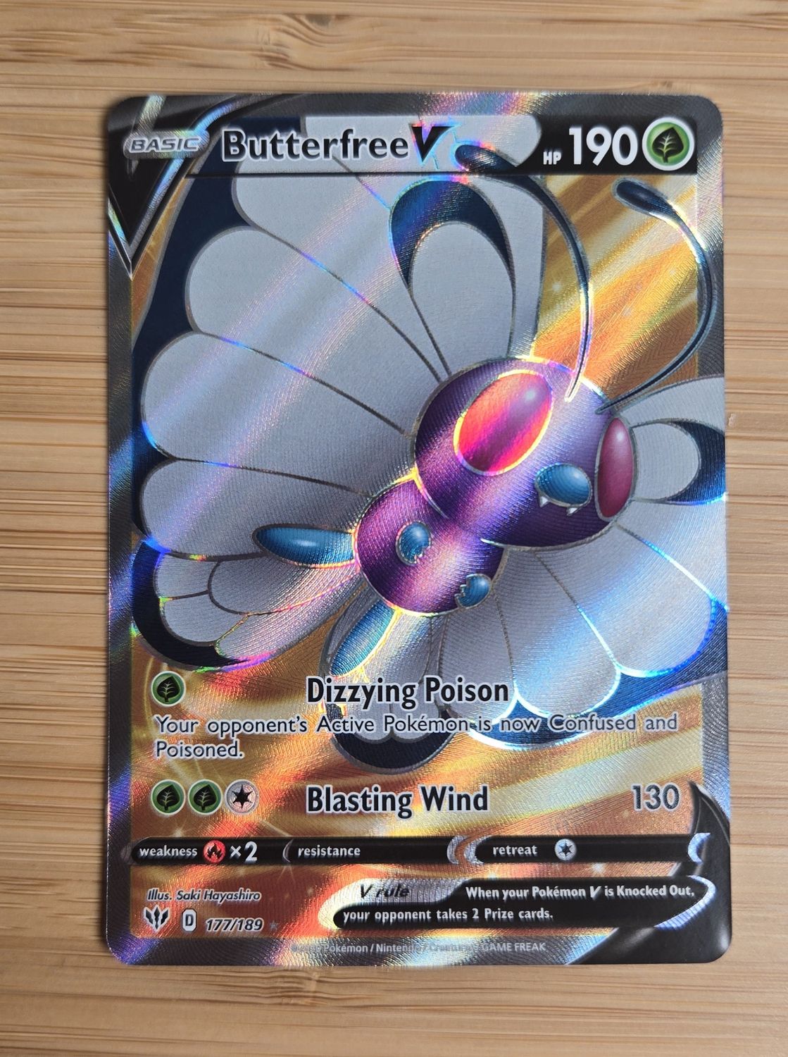 Butterfree V - 177/189 - Darkness Ablaze - NM