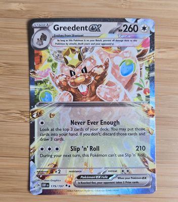 Greedent EX - 179/197 - Obsidian Flames - NM