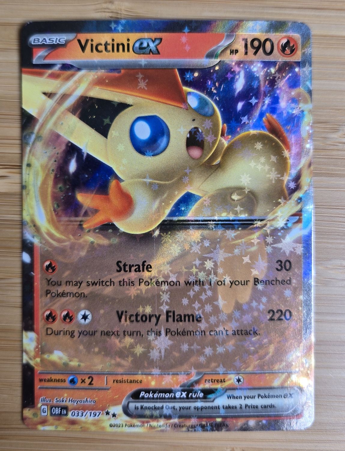 Victini EX - Obsidian Flames - 033/197 - NM