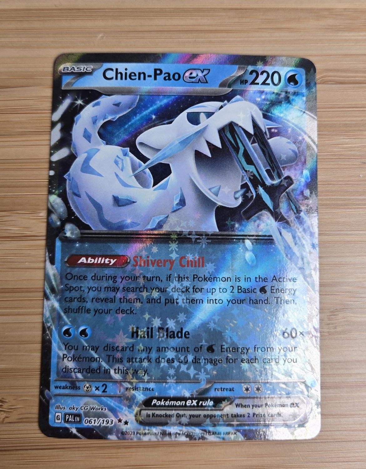 Chien-Pao EX - Paldean Fates - 061/193 - NM