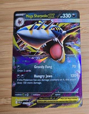 Mega Sharpedo EX - Phantasmal Flames - 061/094 -NM