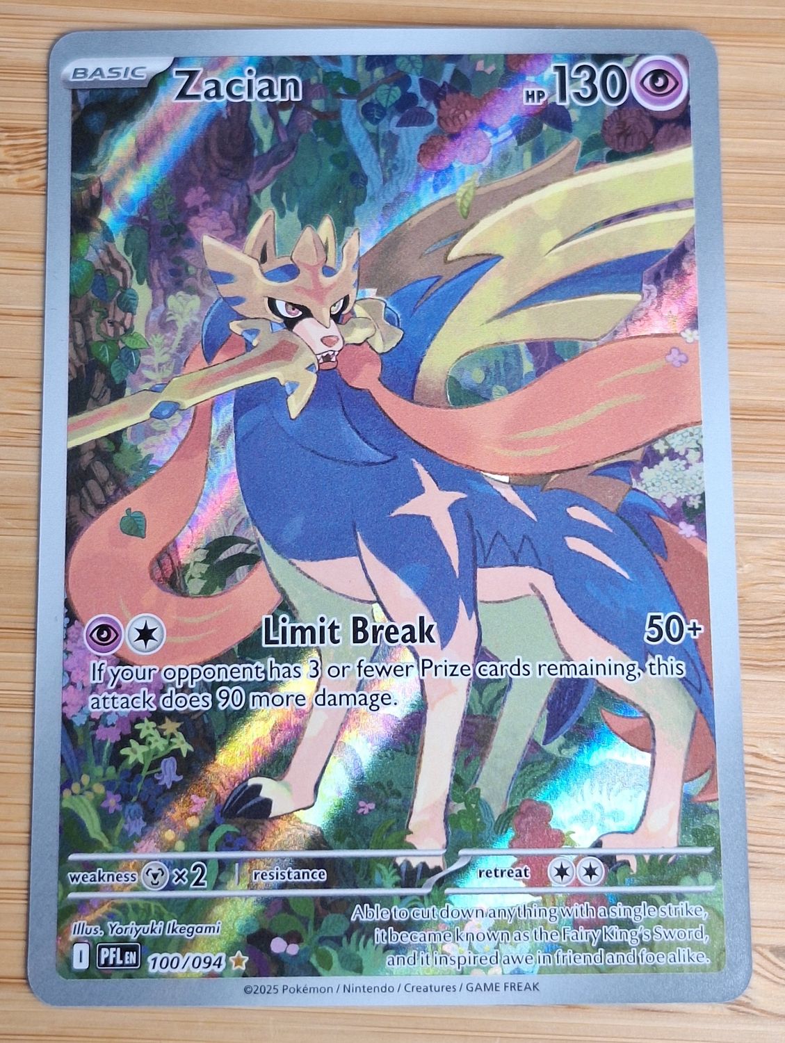 Zacian - 100/094 - Phantasmal Flames - NM