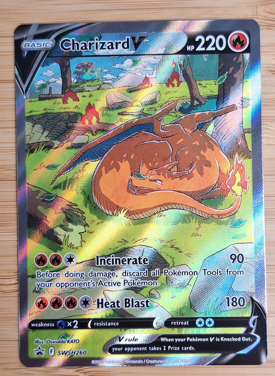 Charizard V - SWSH260 - PROMO - NM