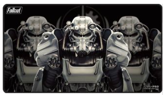 Magic The Gathering - Fallout: Brotherhood Of Steel - Black Stitched Playmat Magic The Gathering - Fallout: Brotherhood Of Steel - Black Stitched Playmat