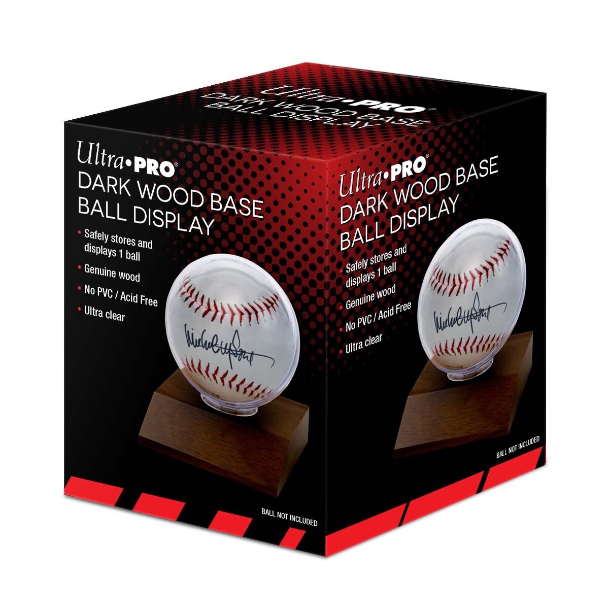 Baseball Dark Wood Holder (baseball not included)