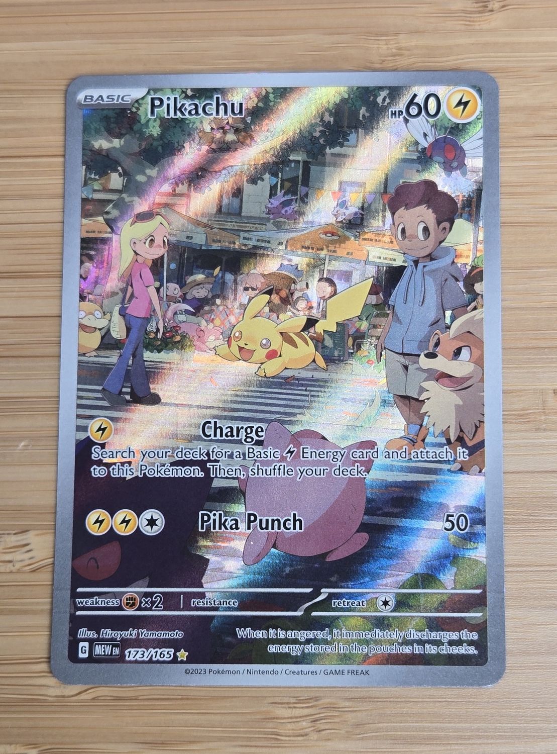 Pikachu - 173/165 - Pokemon 151 - NM
