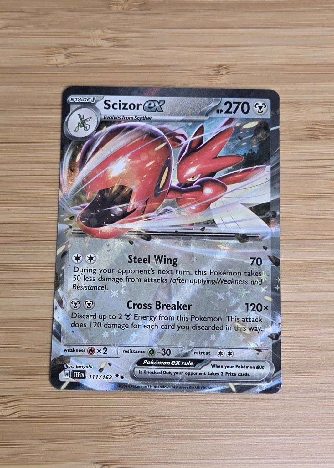 Scizor EX - 111/162 - Temporal Forces - NM