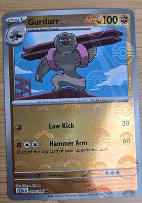 Gurdurr (Pokeball) - 048/086 - Black Bolt - NM Gurdurr (Pokeball) - 048/086 - Black Bolt - NM