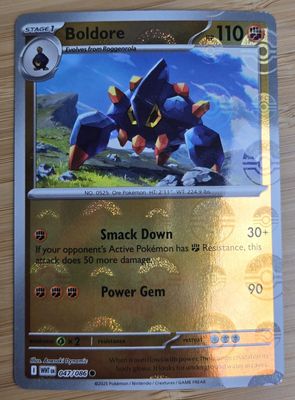 Boldore (Pokeball) - 047/086 - White Flare - NM Boldore (Pokeball) - 047/086 - White Flare - NM