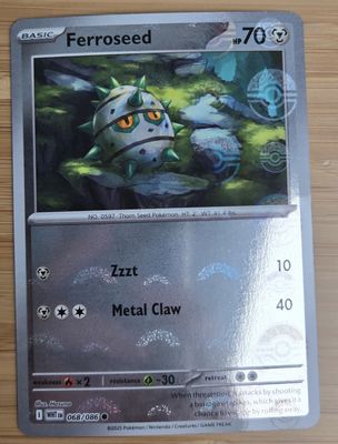 Ferroseed (Pokeball) - 068/086 - White Flare - NM Ferroseed (Pokeball) - 068/086 - White Flare - NM