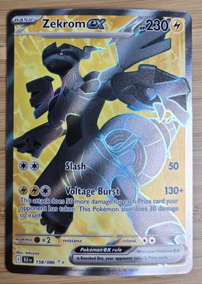 Zekrom EX - 158/086 - Black Bolt - NM