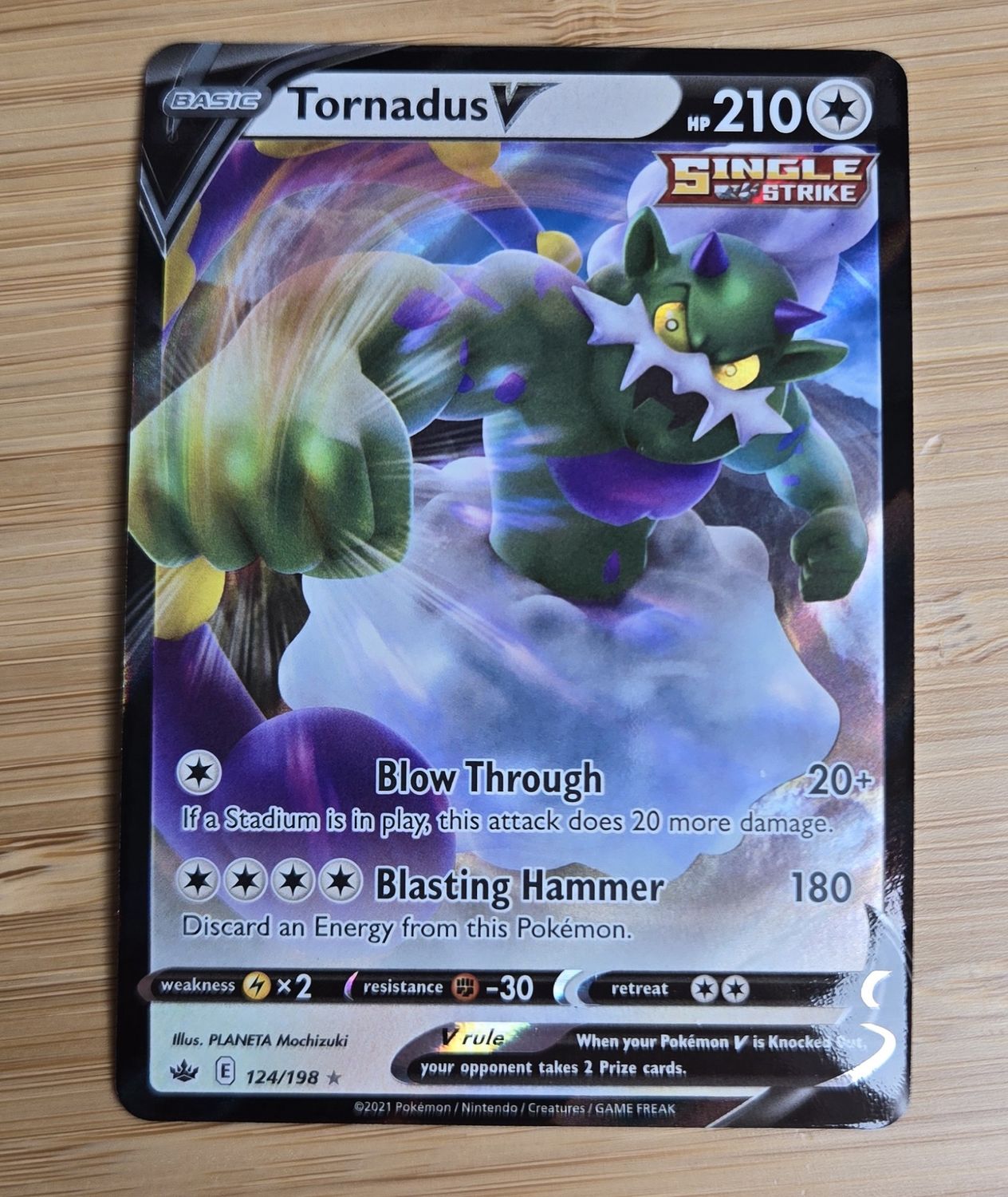 Tornadus V - 124/198 - Chilling Reign - NM