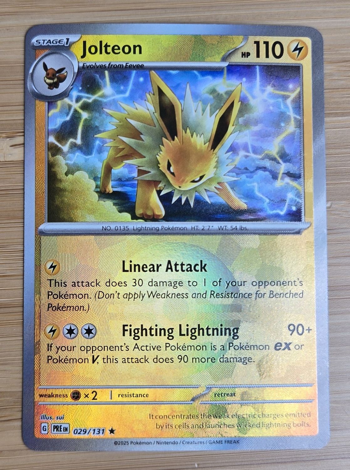 Jolteon (POKEBALL) - 029/131 - Prismatic Evolutions - NM