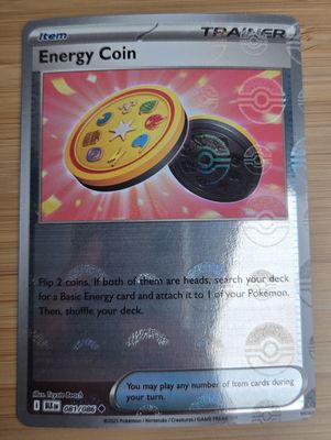 Energy Coin (pokeball) - 081/086 - Black Bolt - NM