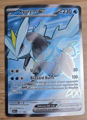 Kyurem ex - 157/086 - Black Bolt - NM