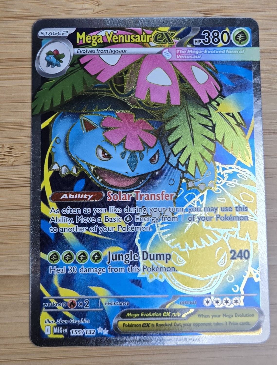 Mega Venasaur EX - Mega Evolution - 155/132 - NM