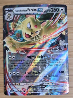 Team Rocket's Persian EX - 150/182 - Destined Rivals - NM